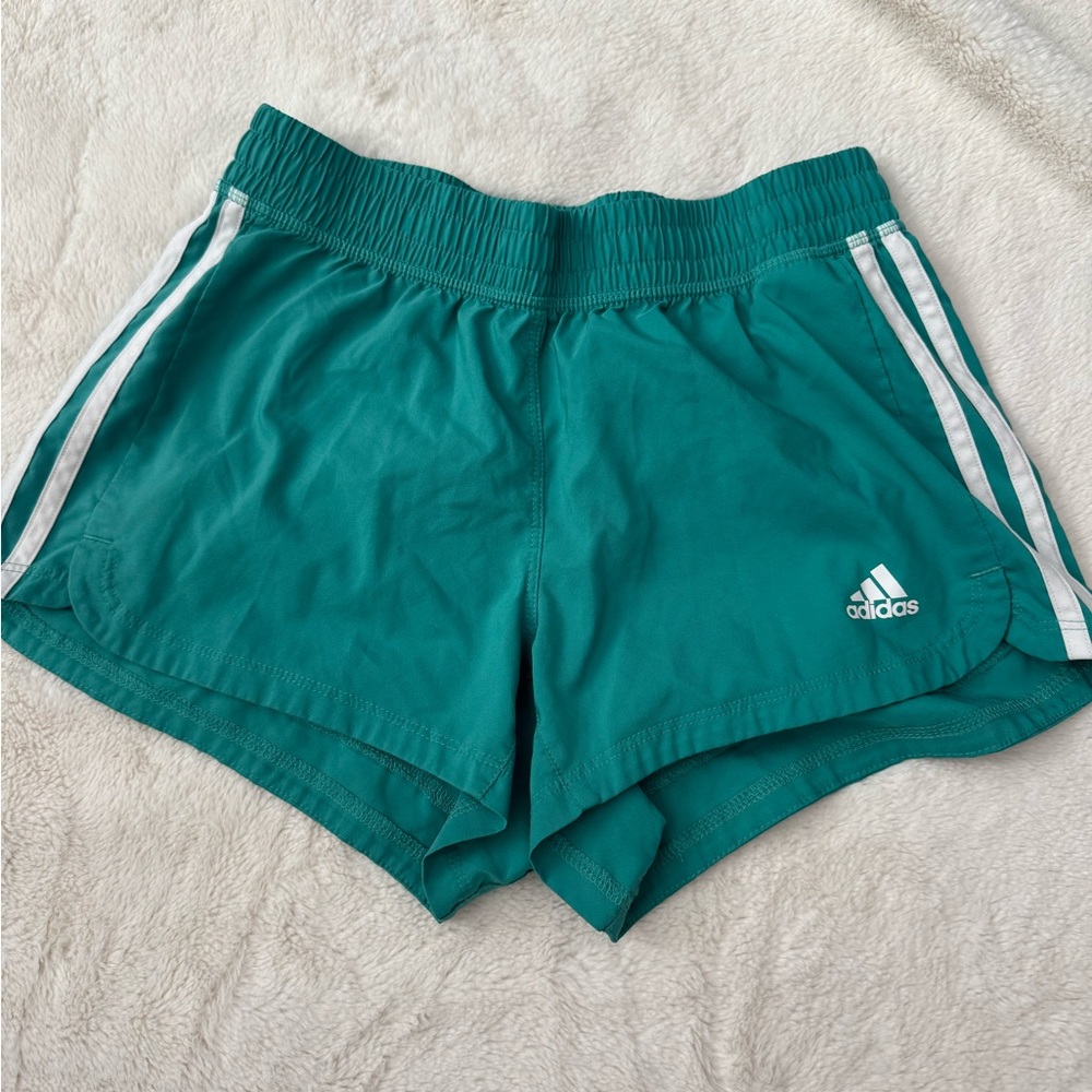Adidas Women's Green Athletic Shorts